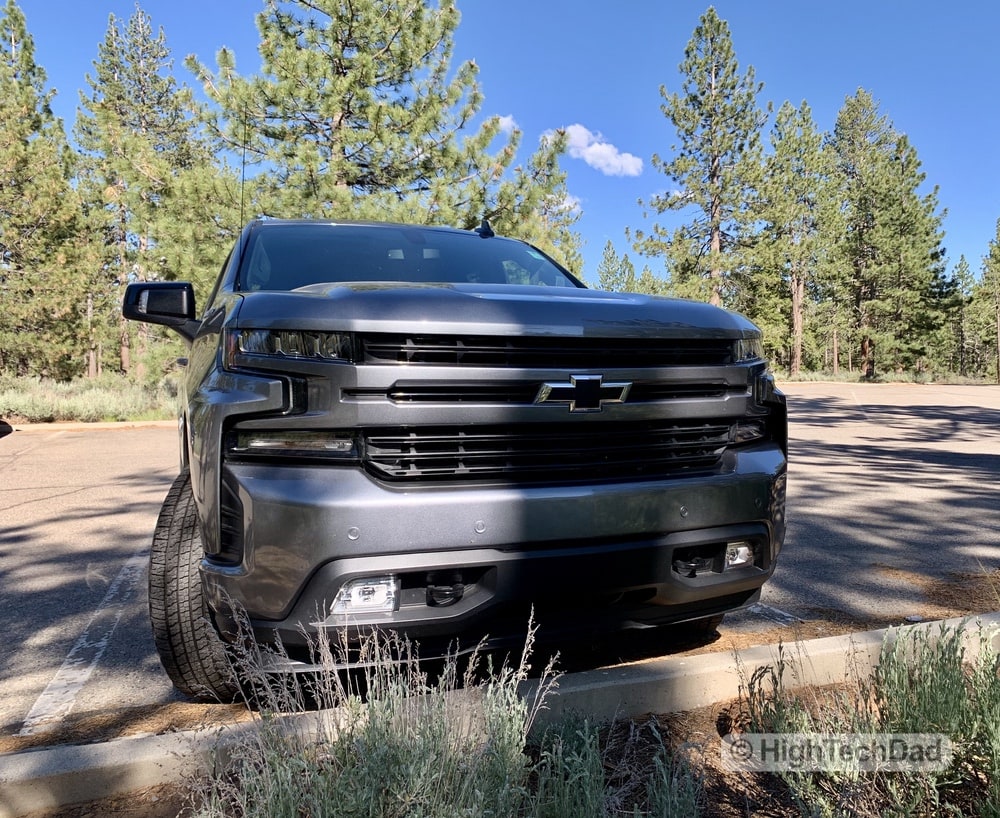 HighTechDad Review 2019 Chevy Silverado - front grill