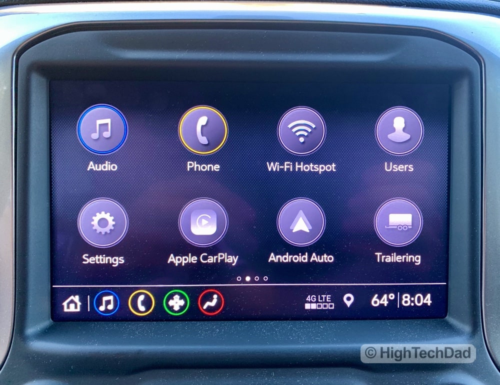 HighTechDad Review 2019 Chevy Silverado - Apple CarPlay and Android Auto