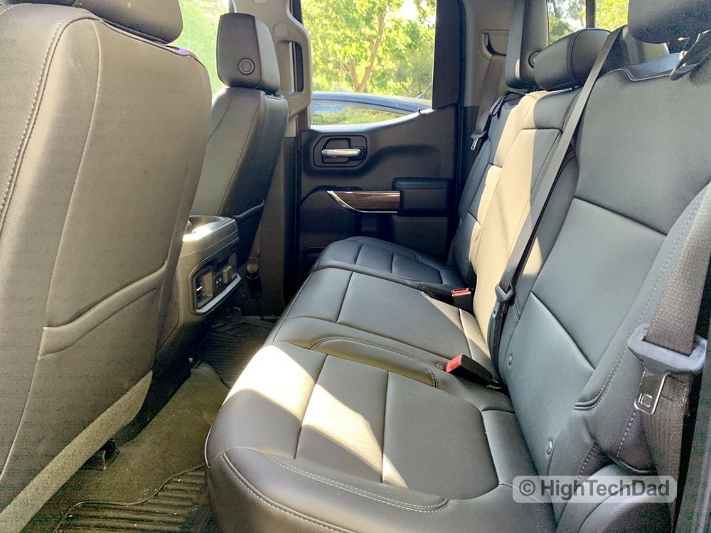 HighTechDad Review 2019 Chevy Silverado - rear seats