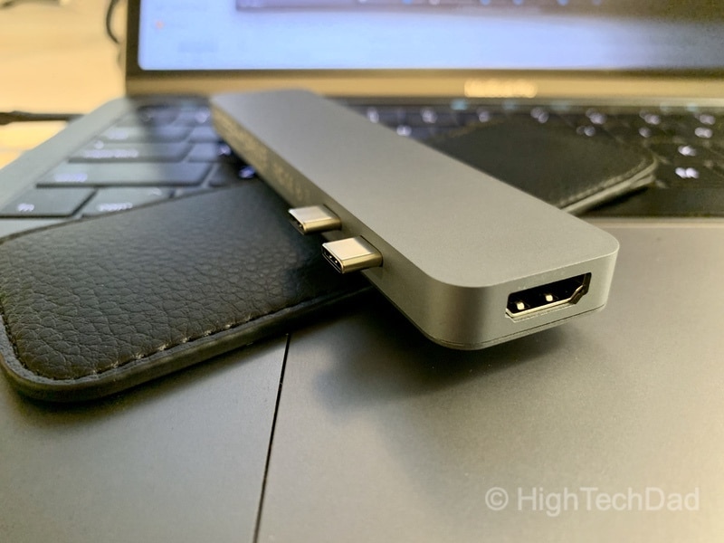 HighTechDad review of HyperDrive PRO 8-in-2 USB Type-C hub - HDMI port