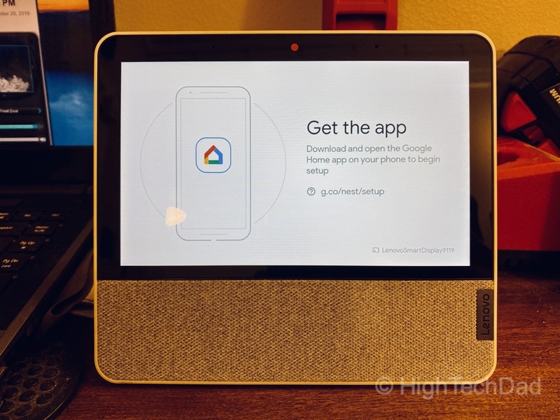 HighTechDad review: Lenovo Smart Display 7 - get the Google Home app to set up