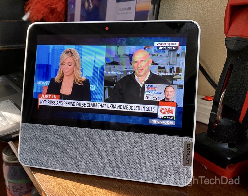 HighTechDad review: Lenovo Smart Display 7 - more CNN streams