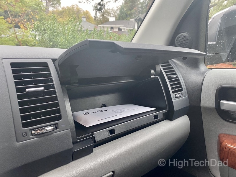 HighTechDad, Toyota Season of Giving & the 2019 Toyota Sequoia - glove compartment storage