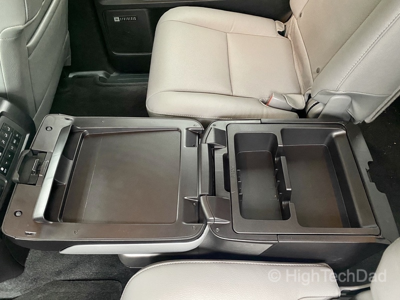 HighTechDad, Toyota Season of Giving & the 2019 Toyota Sequoia - rear console
