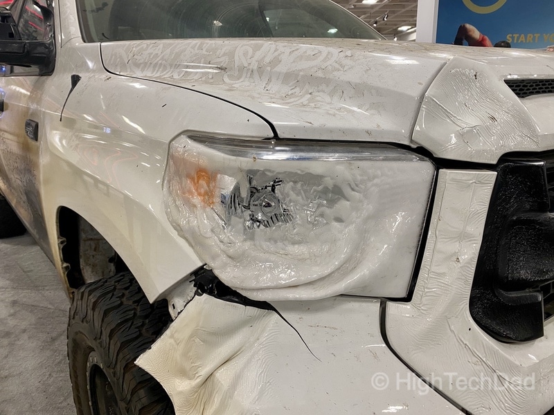 HighTechDad, Toyota Season of Giving & the 2019 Toyota Sequoia - melted headlight
