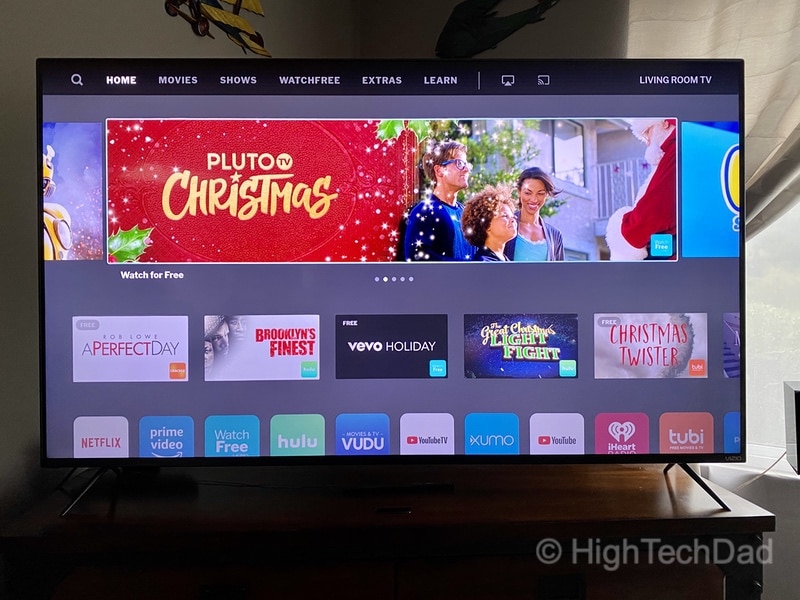 HighTechDad Review: VIZIO M-Series 4K TV - home screen