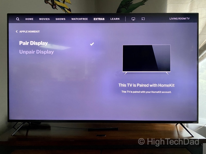 HighTechDad Review: VIZIO M-Series 4K TV - HomeKit pairing