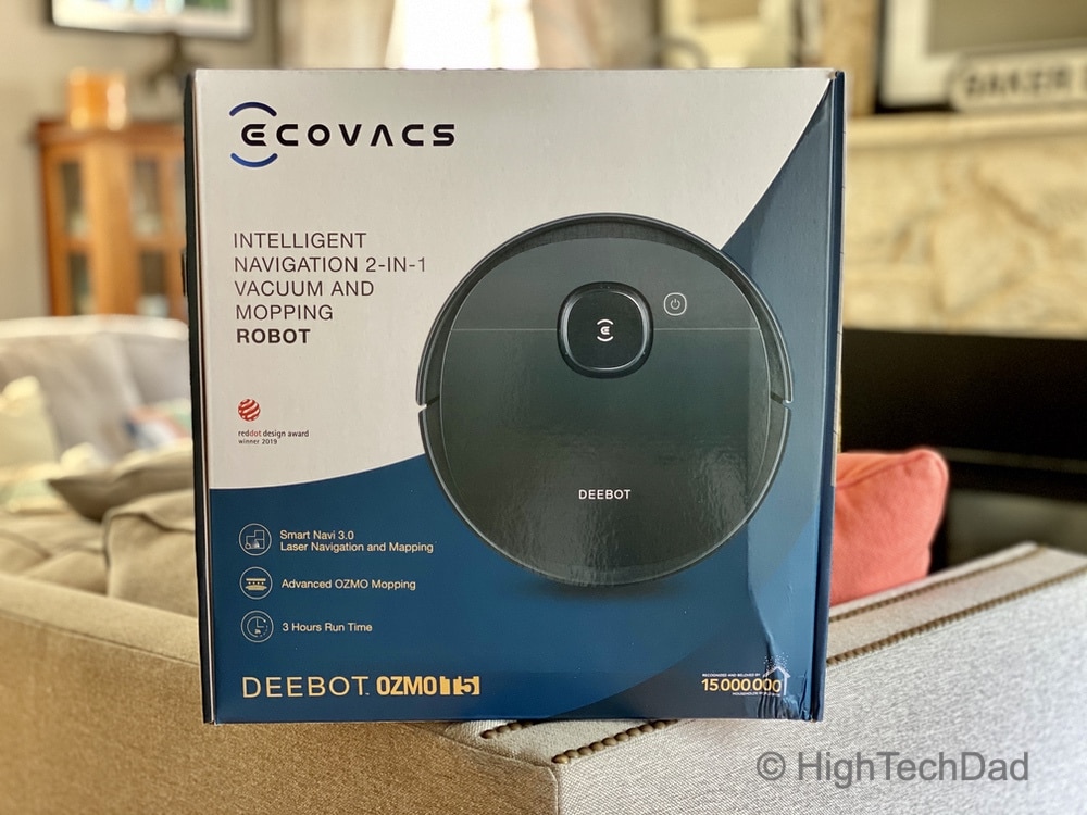 HighTechDad review of Ecovacs Deebot Ozmo T5 - box