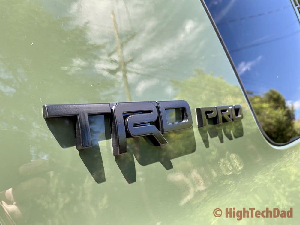 HighTechDad reviews 2020 Toyota 4Runner TRD Pro - TRD Pro Emblem