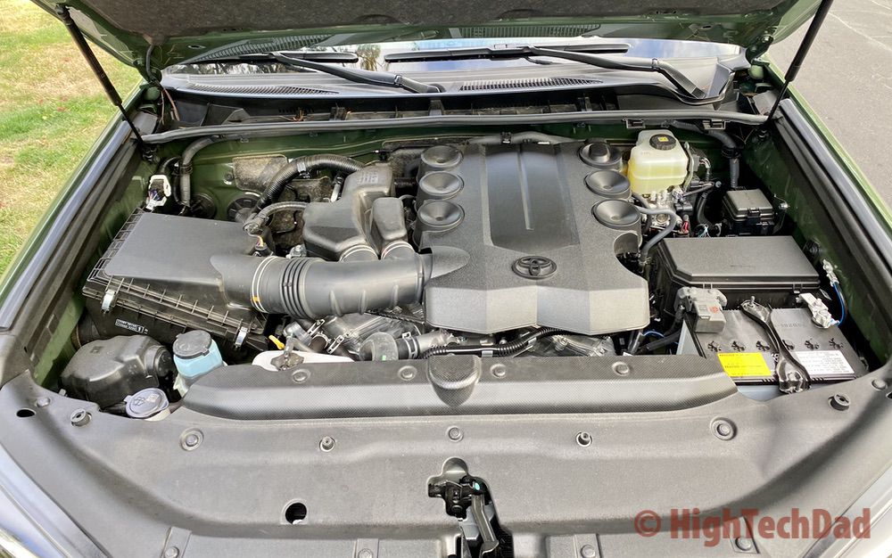 HighTechDad reviews 2020 Toyota 4Runner TRD Pro - engine