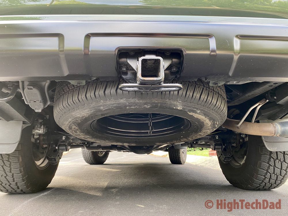 HighTechDad reviews 2020 Toyota 4Runner TRD Pro - full sized spare & tow package