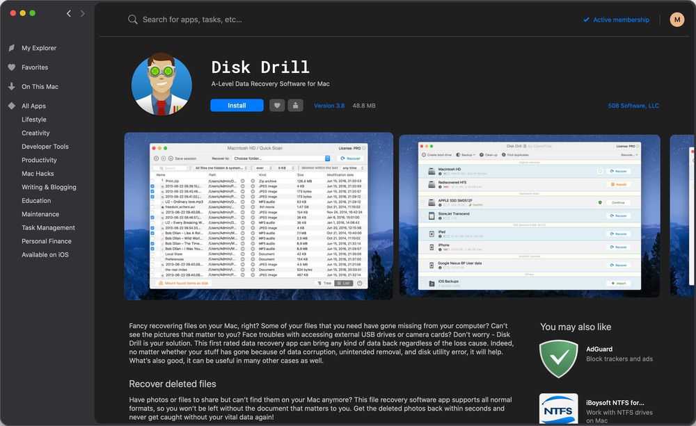 HighTechDad - Setapp's Disk Drill preps your Mac for easy file recovery
