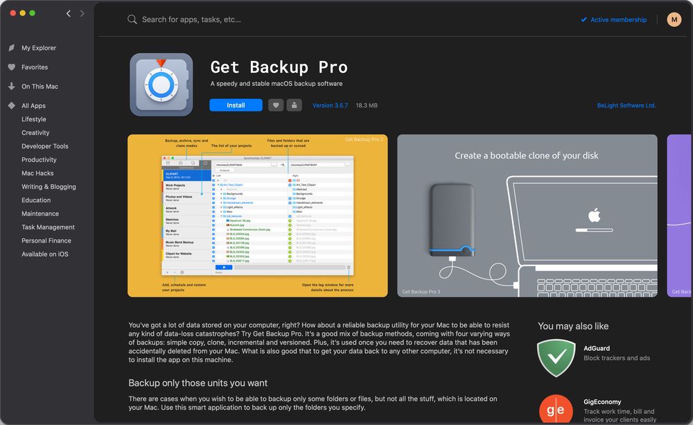 HighTechDad - Setapp Get Backup Pro gives you a great way to backup your Mac before upgrading