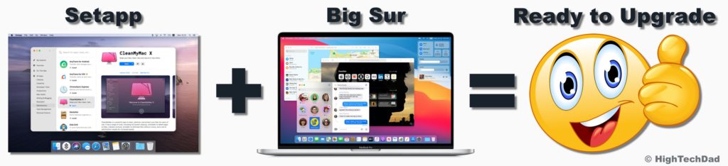 HighTechDad recommends using apps from Setapp to get your Mac ready for macOS 11 / Big Sur!