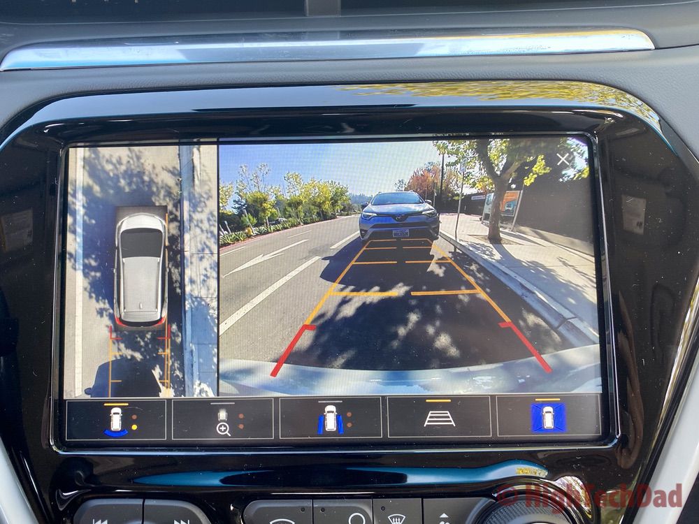 HighTechDad review - 2020 Chevy Bolt - cameras around the car