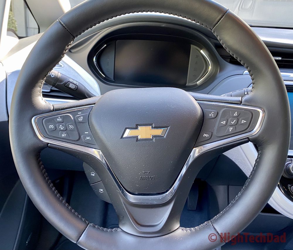 The 2020 Chevrolet Bolt steering wheel