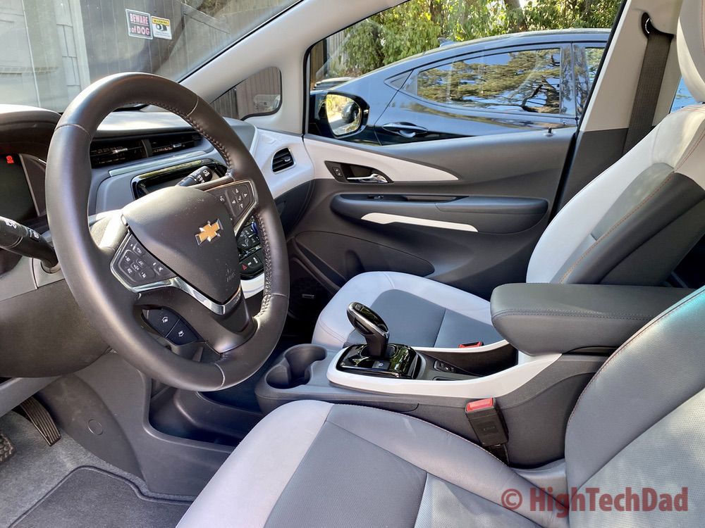 HighTechDad - Front seat of the Chevy Bolt
