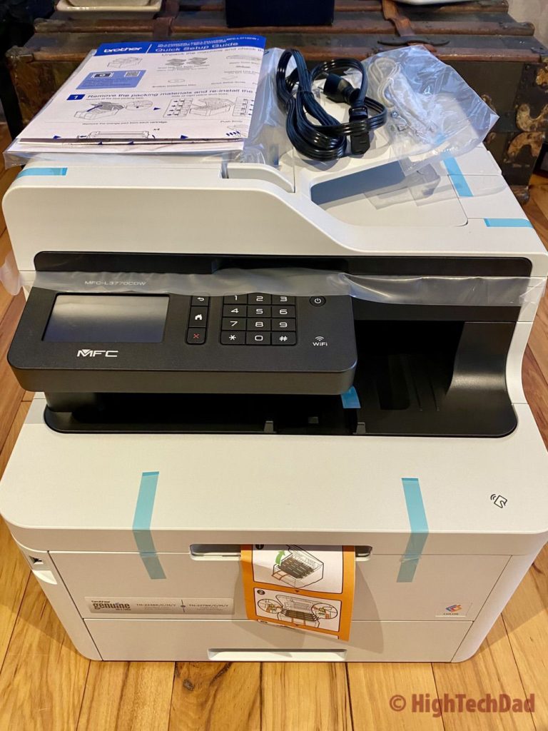 What's in the box of the Brother MFC-L3770CDW printer
