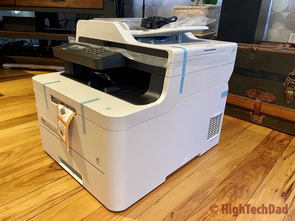 Just out of the box - HighTechDad reviews the Brother laser printer/copier/scanner/fax multi-purpose MFC-L3770CDW
