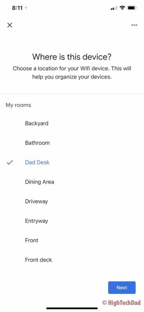 Google Home - where is Nest Wifi located