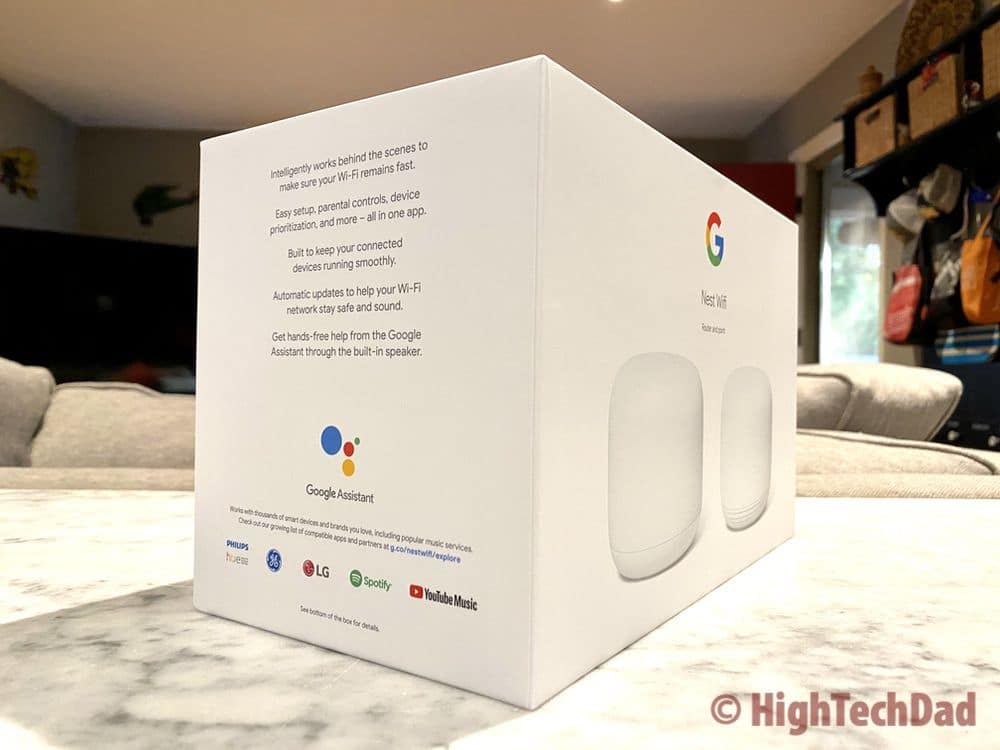 Side of the Nest Wifi box - HighTechDad review