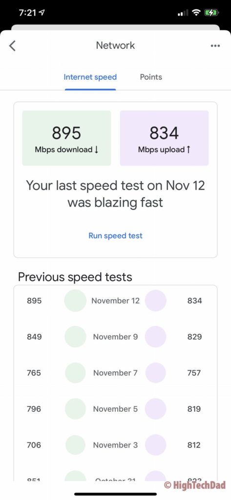 Consistent "blazing fast" speeds