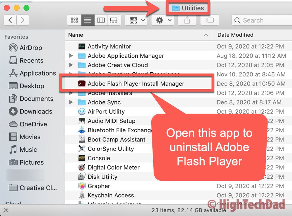 Adobe Flash Player Installer - HighTechDad How To