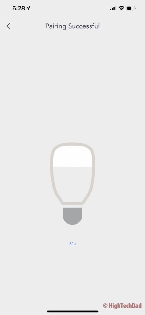 Successfully paired - Nooie Aurora Smart LED bulb - Review by HighTechDad