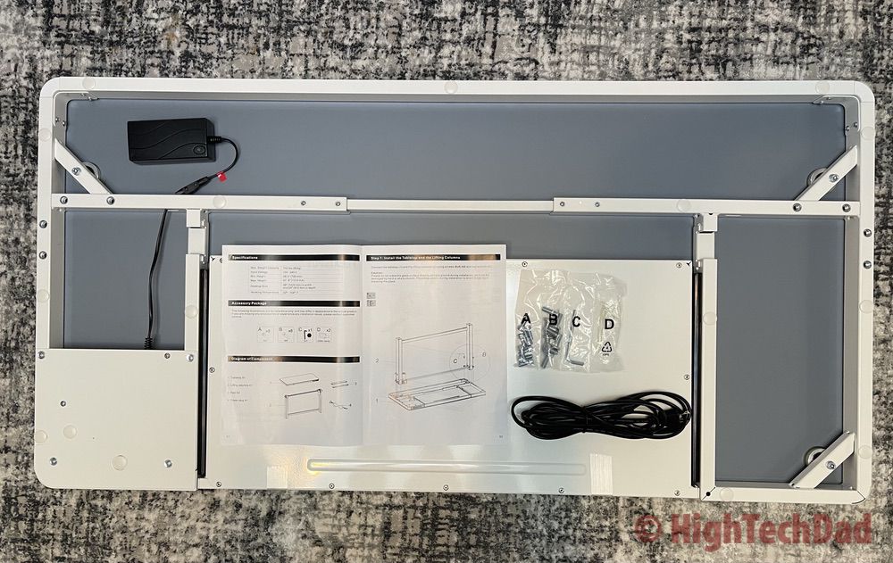 Setting up the Flexispot - Flexispot Standing Desk Comhar EG8 - HighTechDad review