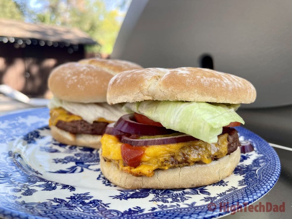 The completed burger - Impossible Burgers & Impossible Foods - HighTechDad