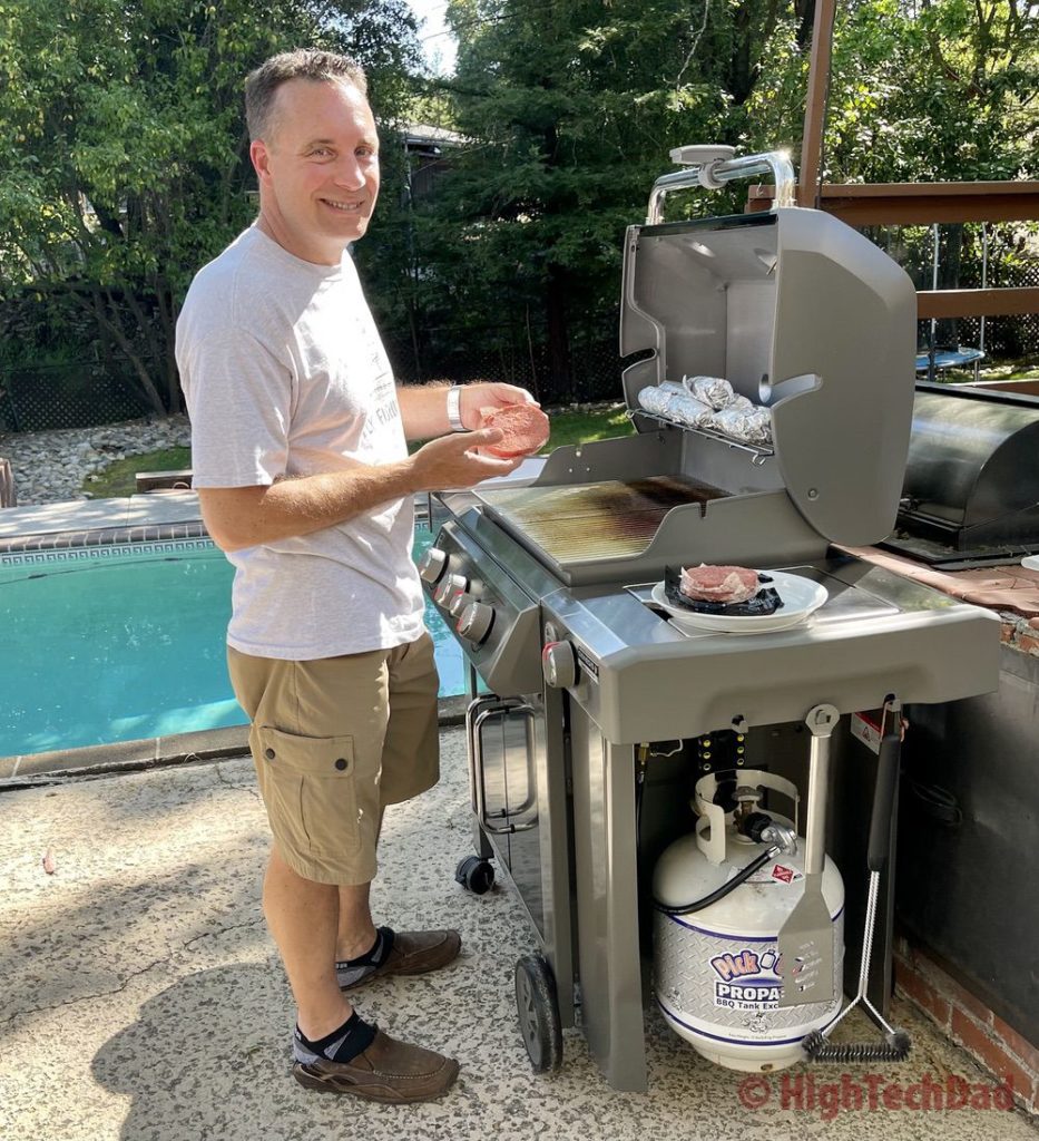 HighTechDad happy to grill! - Impossible Burgers & Impossible Foods - HighTechDad