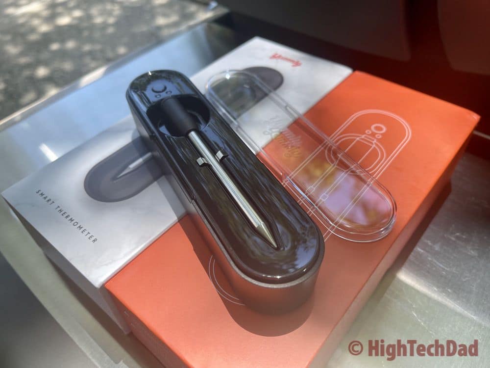 In the charging case - Yummly Smart Thermometer - HighTechDad Review