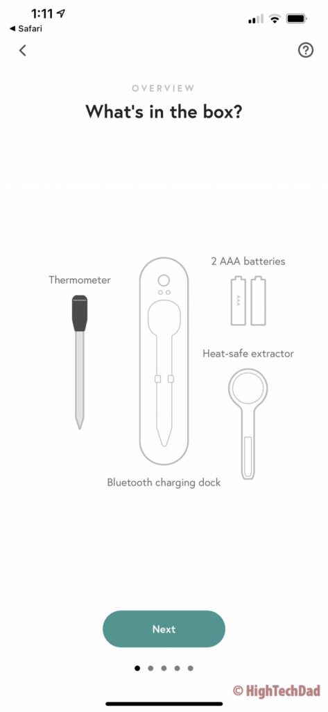 Using the app - Yummly Smart Thermometer - HighTechDad review