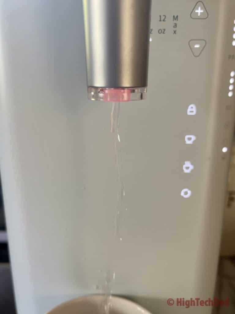 Hot water - Aquibear Reverse Osmosis Countertop Water Purifier - HighTechDad review