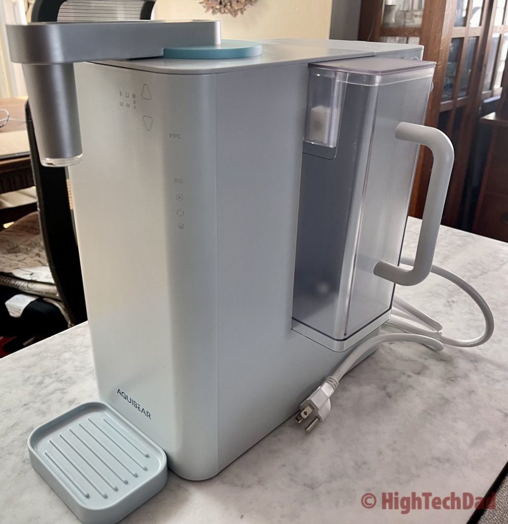 Pitcher slightly removed - Aquibear RO Countertop Water Purifier - HighTechDad review