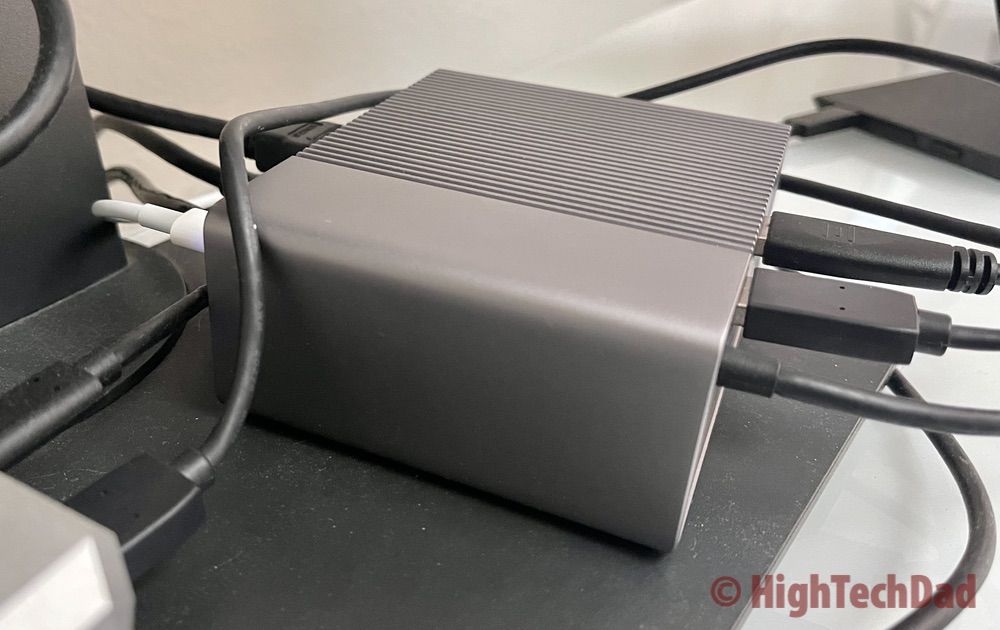 Side view - HyperDrive 12-port USB-C Docking Station - HighTechDad review