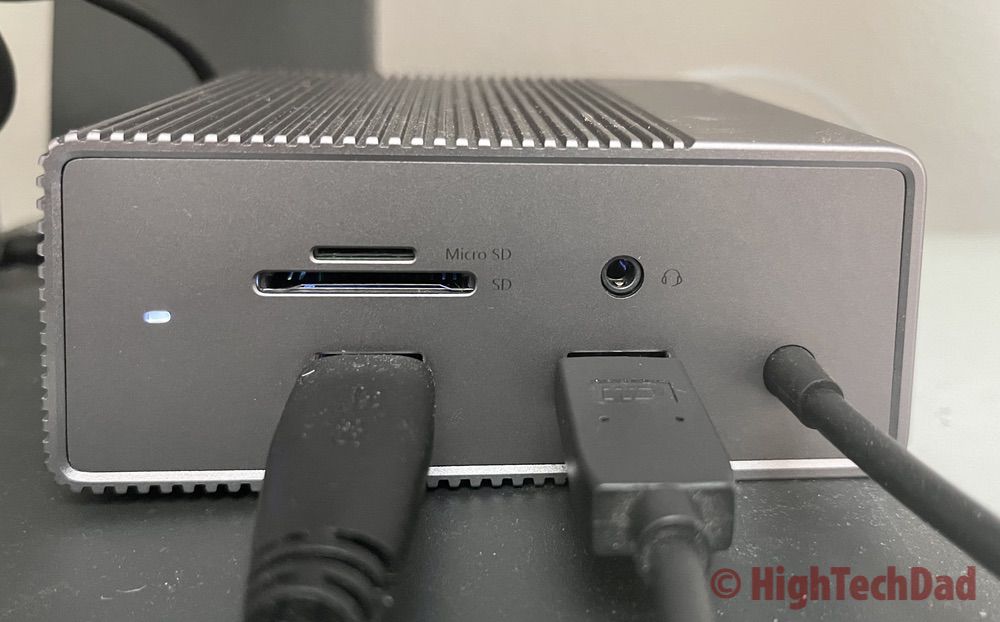 View with SD, Audio & USB - HyperDrive 12-port USB-C Docking Station - HighTechDad review