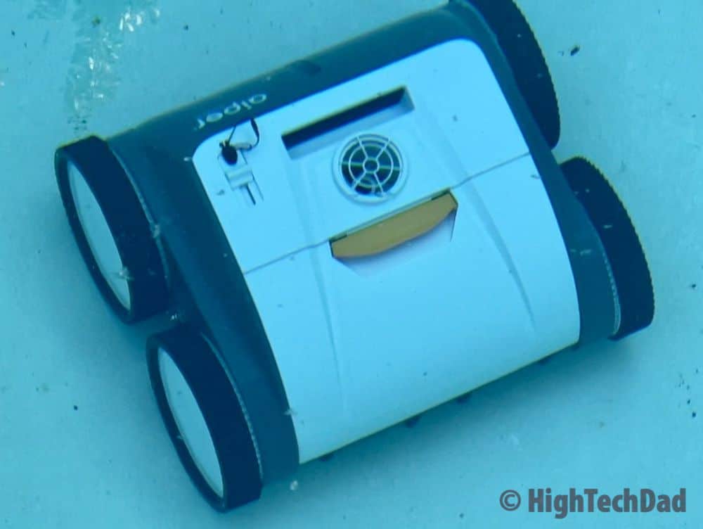 In the water - Aiper Smart AIPURY1500 pool robot cleaner - HighTechDad review