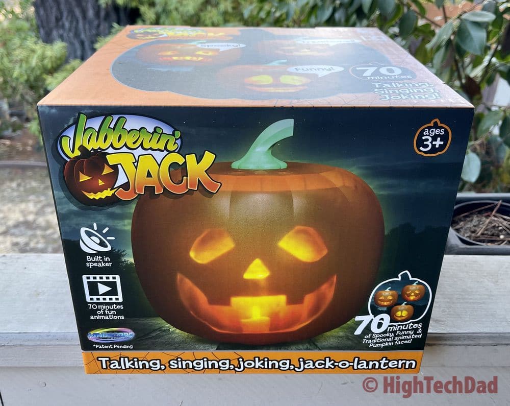 In the box - Jabberin' Jack animated, singing pumpkin - HighTechDad review