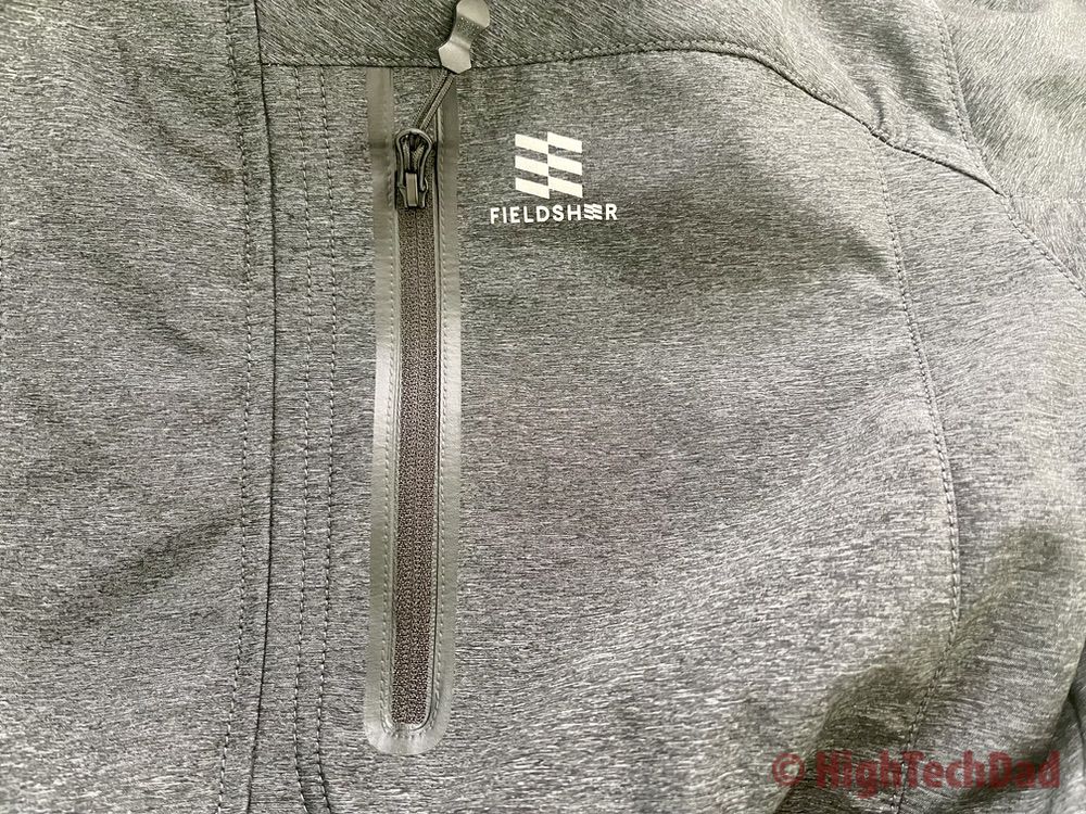 Closeup of the fabric - Fieldsheer Adventure Heated Jacket - HighTechDad review