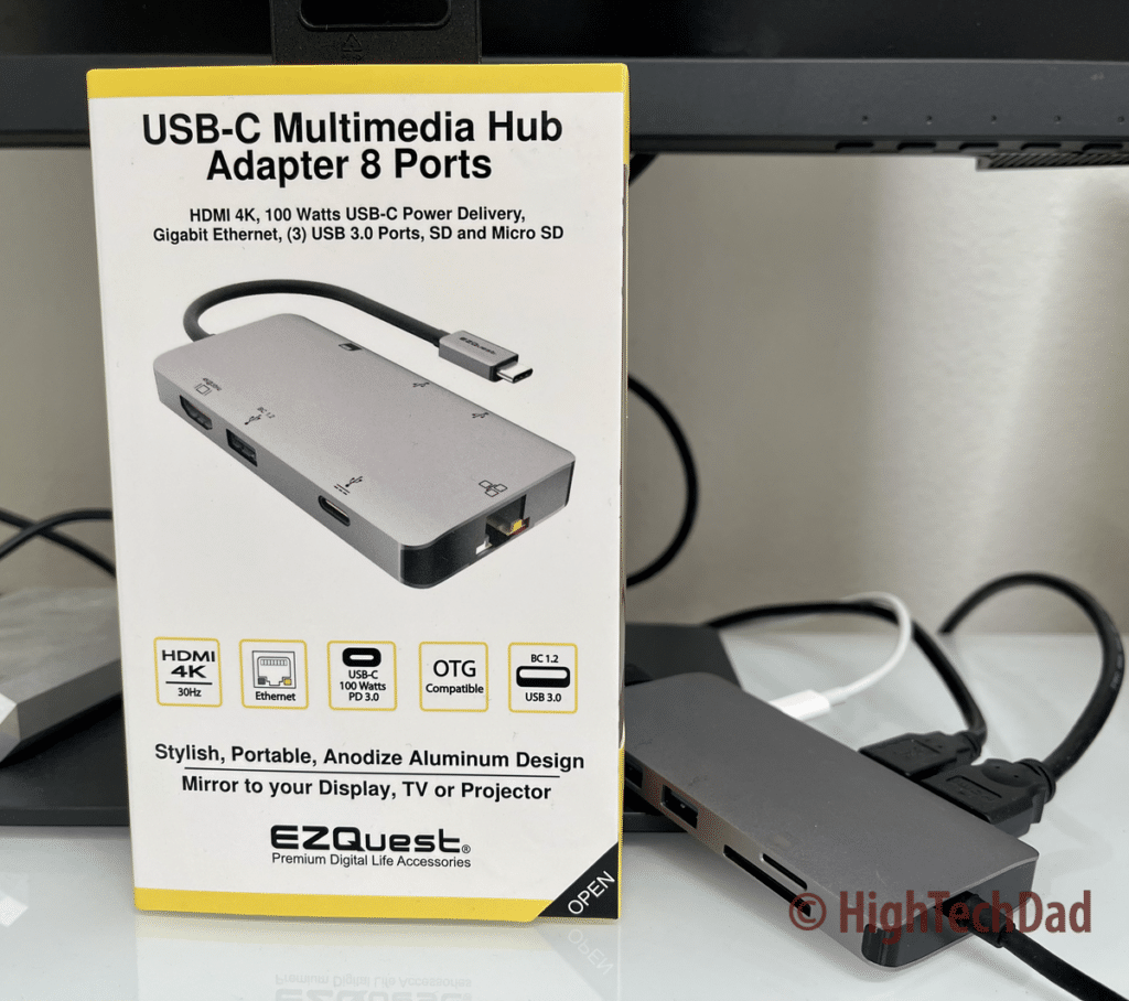 EZQuest USB-C 8-port multimedia hub - HighTechDad review