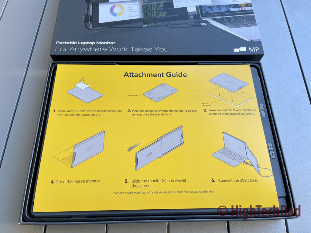 How to attach - Mobile Pixels DUEX Lite - HighTechDad review