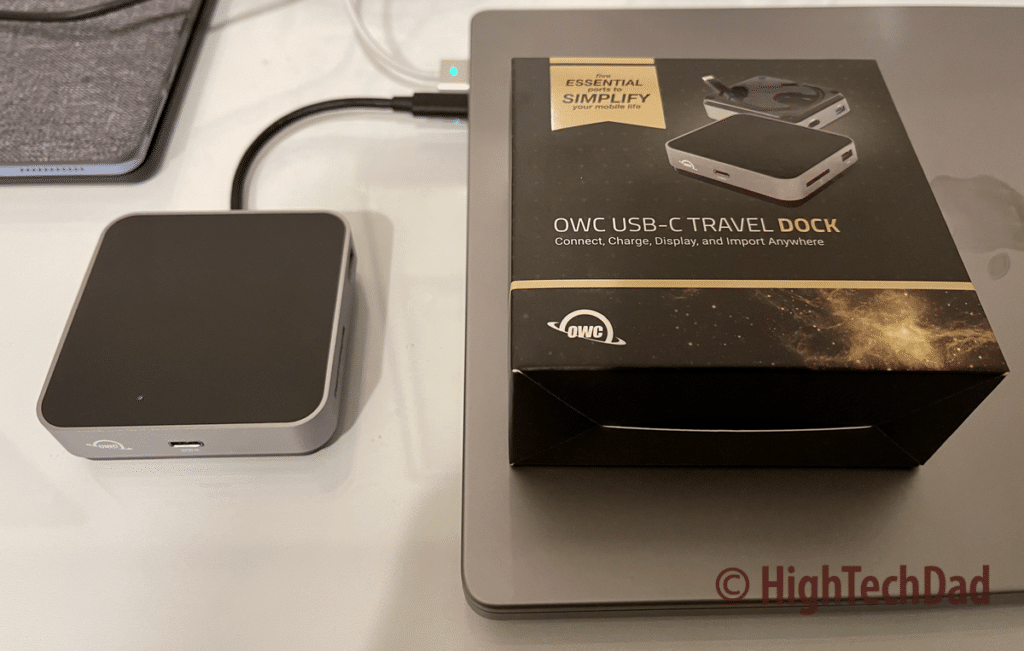 Box & connected - OWC USB-C Travel Dock - HighTechDad Review