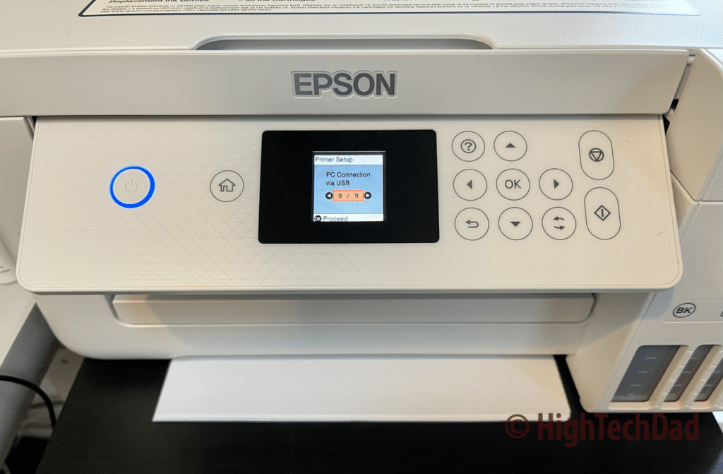 Front view - HighTechDad review of the Epson EcoTank ET-2850 Printer