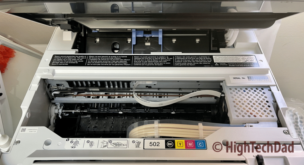 The inside - - HighTechDad review of the Epson EcoTank ET-2850 Printer