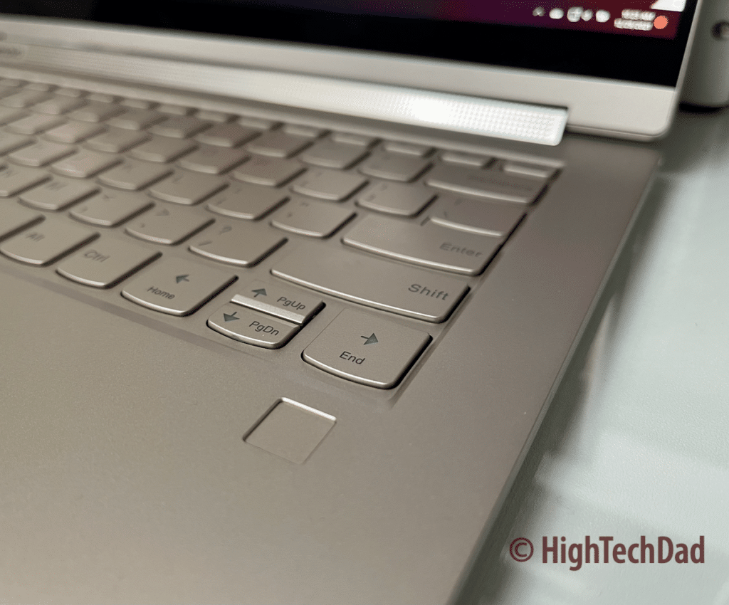 Fingerprint reader - Lenovo Yoga 9i laptop - HighTechDad review