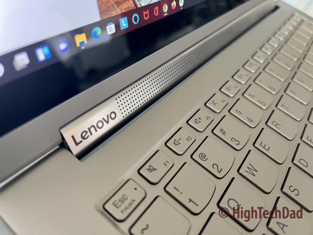 Dolby Atmos sounder - Lenovo Yoga 9i laptop - HighTechDad review