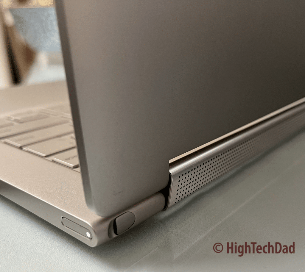 Pen holder - Lenovo Yoga 9i laptop - HighTechDad review
