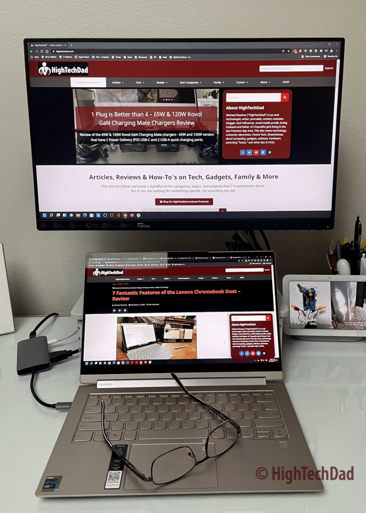 Lenovo Yoga & Monitor - Lenovo Yoga 9i laptop - HighTechDad review