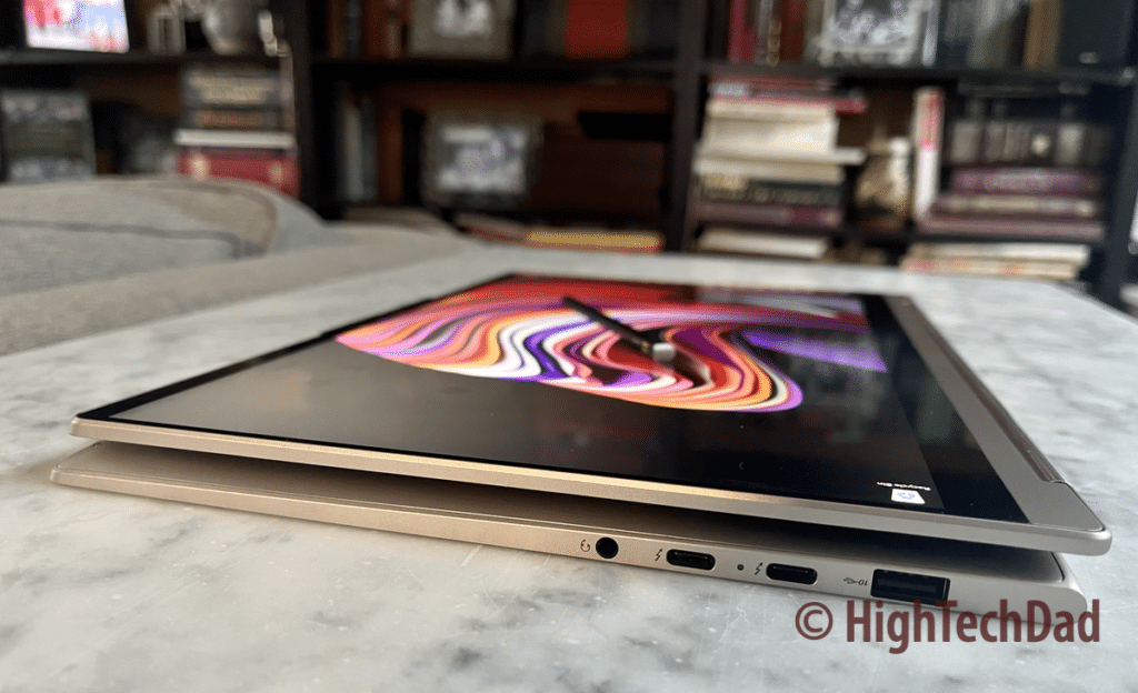 Folded - Lenovo Yoga 9i laptop - HighTechDad review